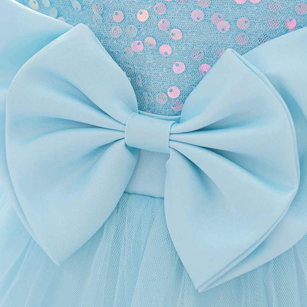 Girls Round Neck Baloon Dress