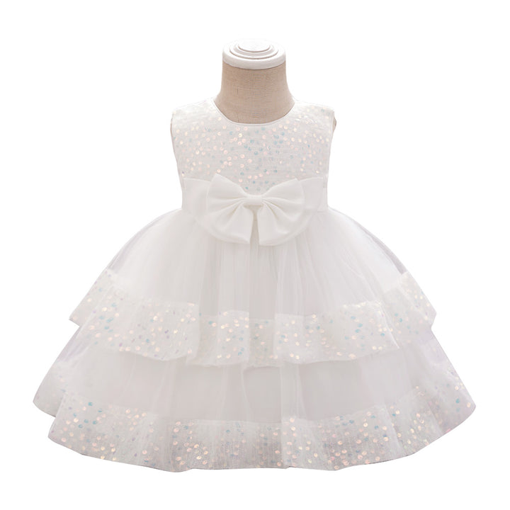 -Girls Embellished Fit & Flare Dress