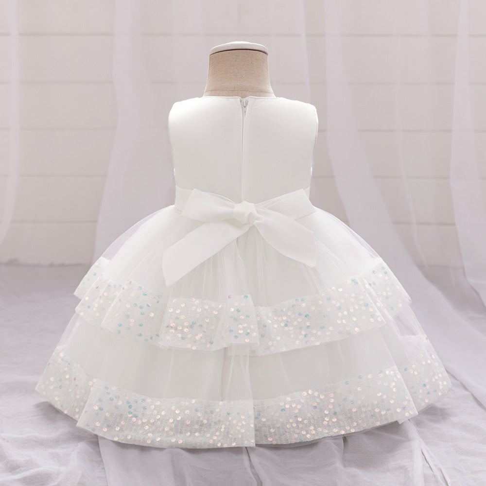 -Girls Embellished Fit & Flare Dress