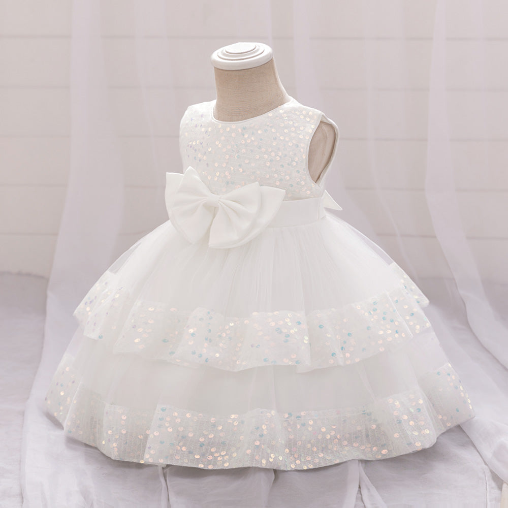 -Girls Embellished Fit & Flare Dress