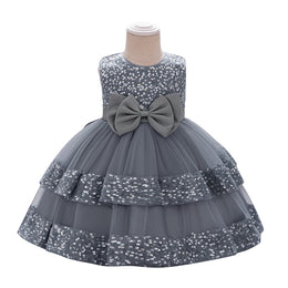 Girls Embellished Balloon Dress