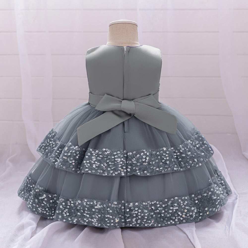 Girls Embellished Balloon Dress