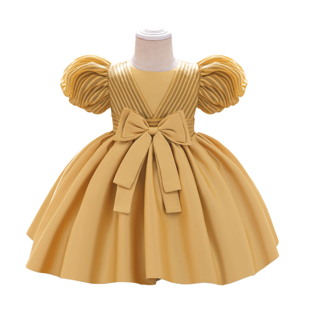 Puff Sleeve Fit & Flare Dress