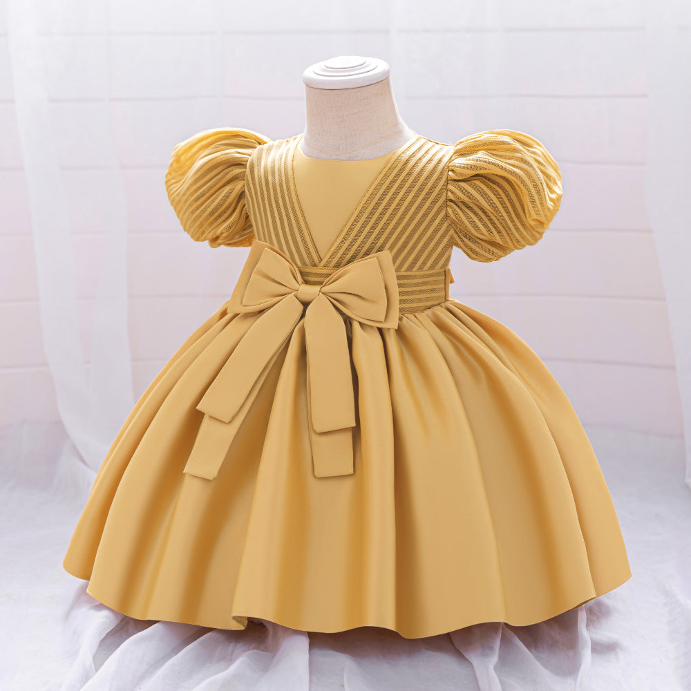 Puff Sleeve Fit & Flare Dress
