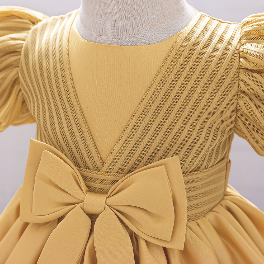 Puff Sleeve Fit & Flare Dress