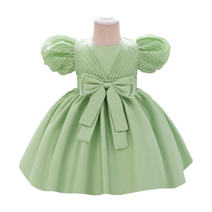 Puff Sleeve Fit & Flare Dress