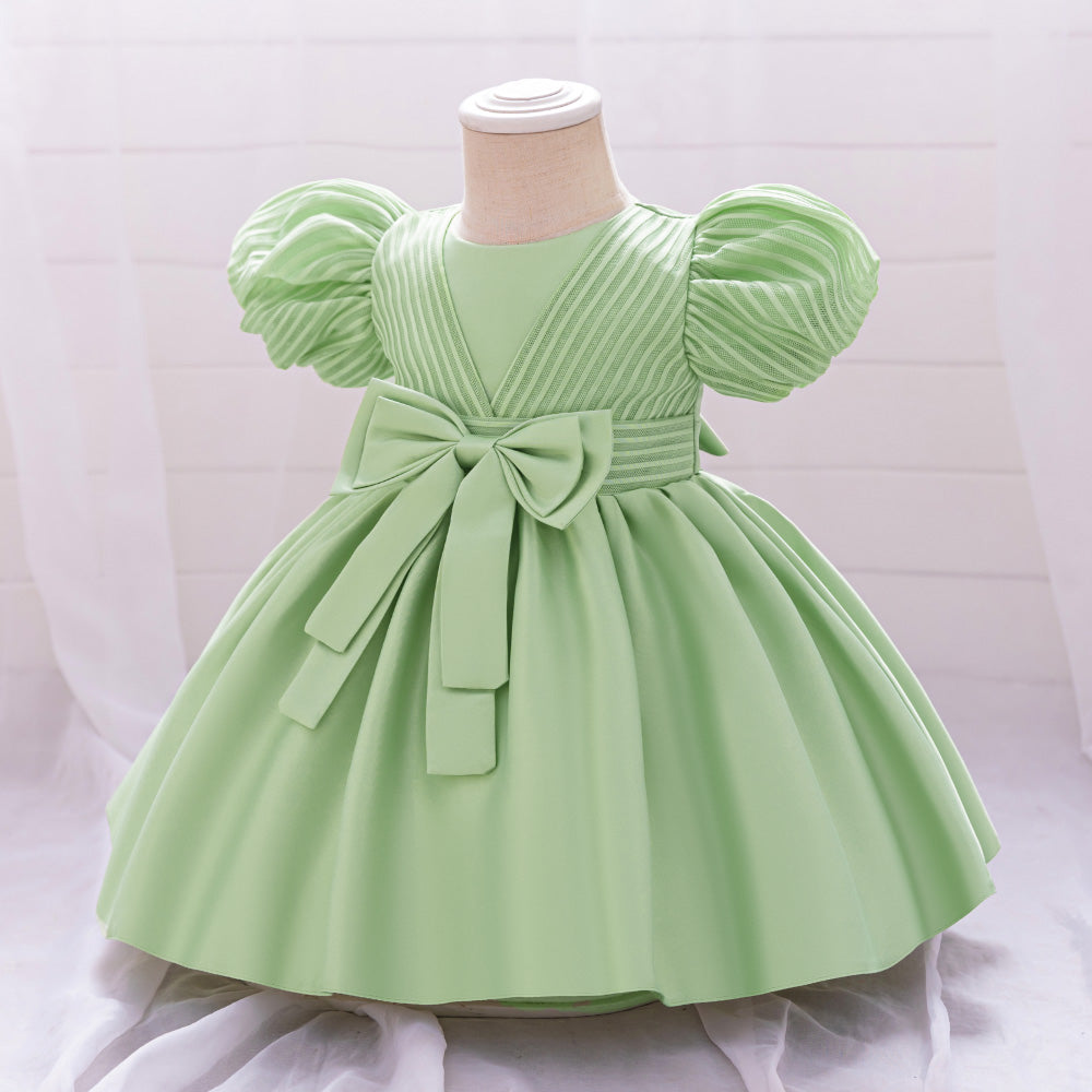Puff Sleeve Fit & Flare Dress