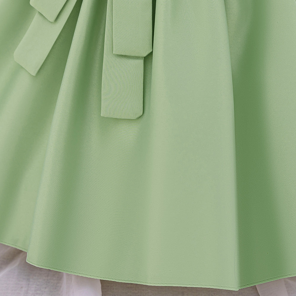 Puff Sleeve Fit & Flare Dress