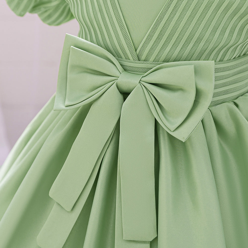Puff Sleeve Fit & Flare Dress