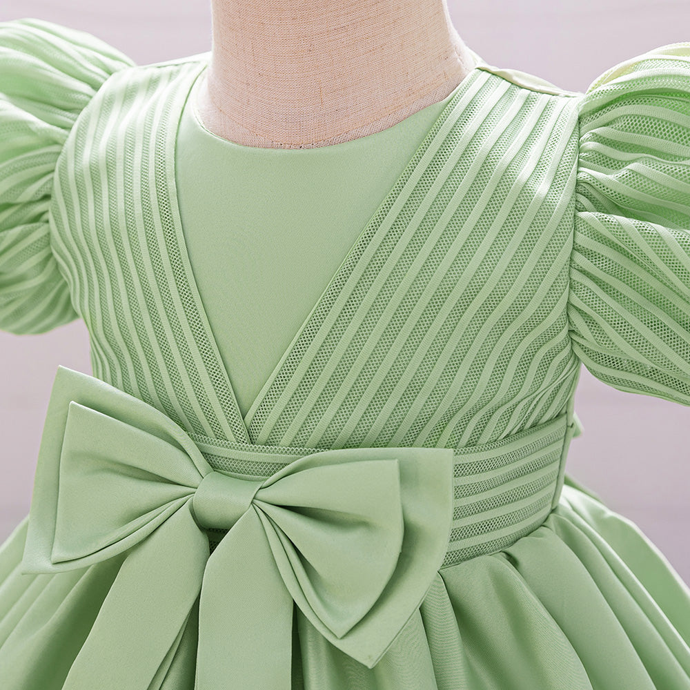 Puff Sleeve Fit & Flare Dress