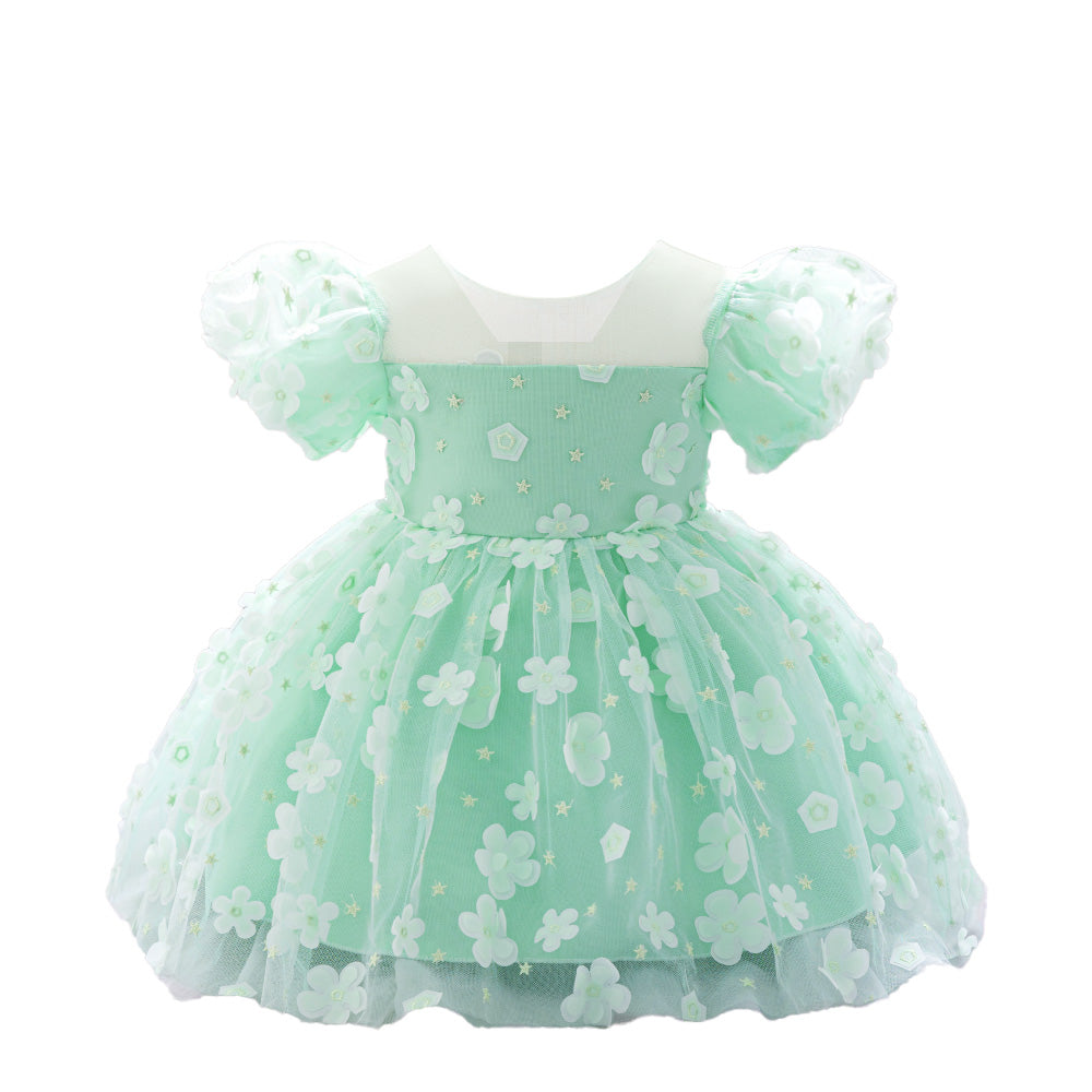 Puff Sleeve Fit & Flare Dress