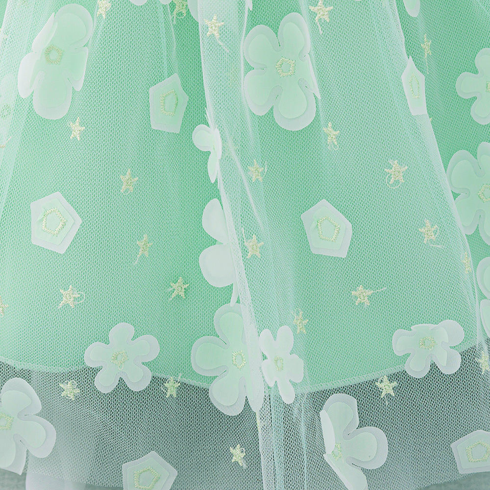 Puff Sleeve Fit & Flare Dress