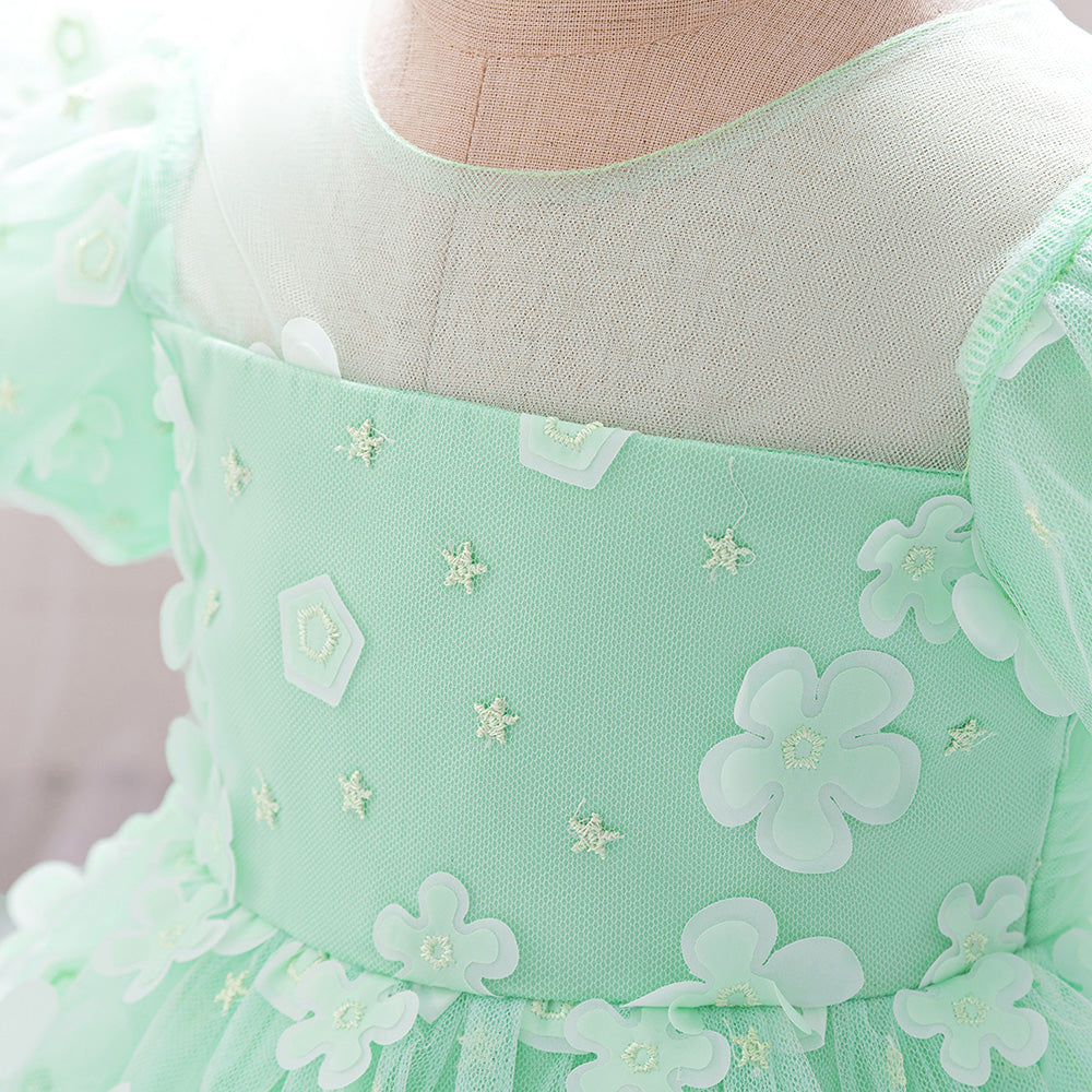 Puff Sleeve Fit & Flare Dress