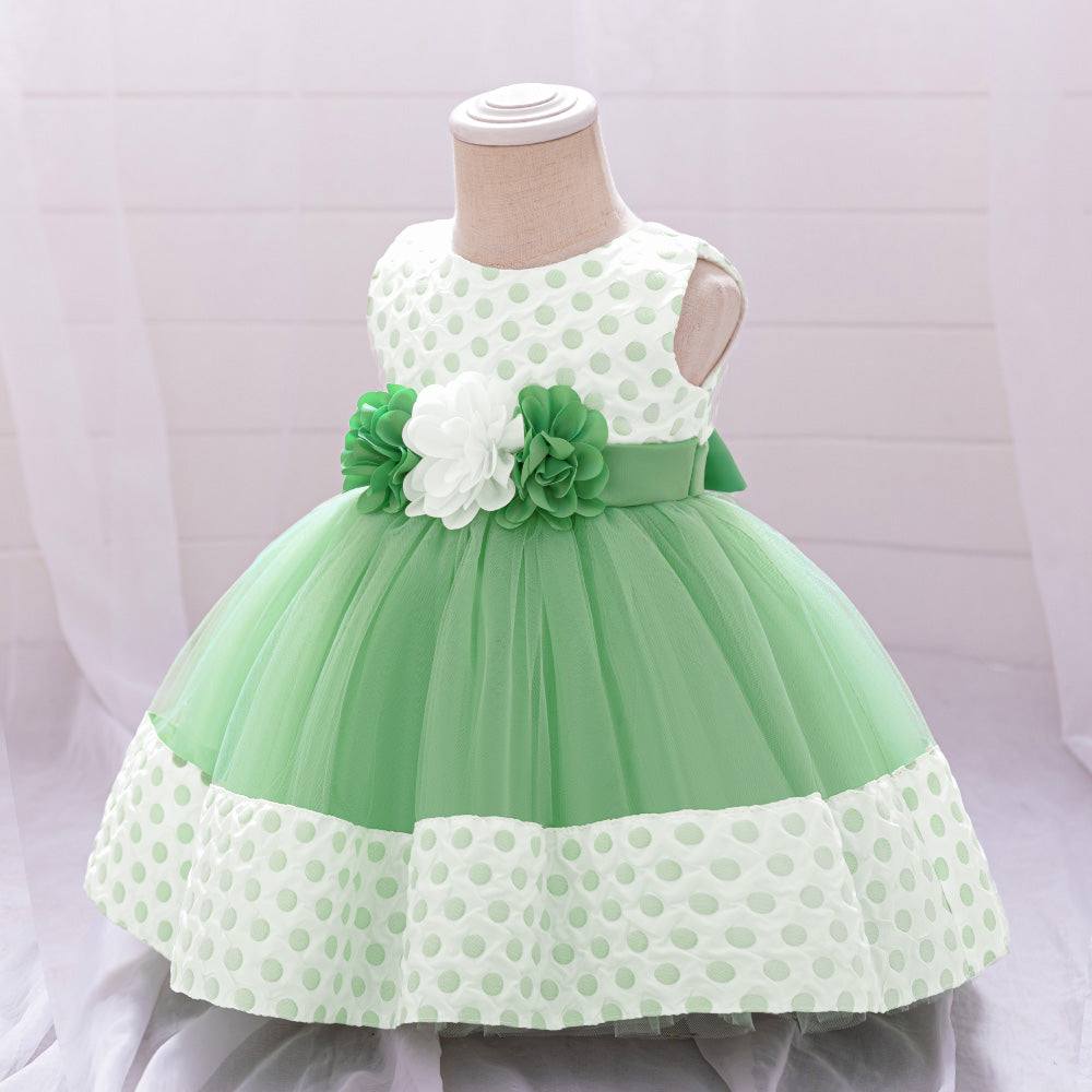 Applique Balloon Dress