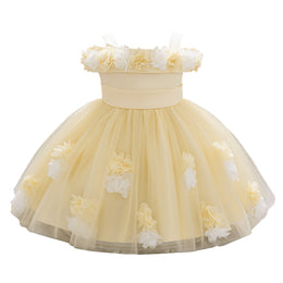 Girls Applique Midi Dress