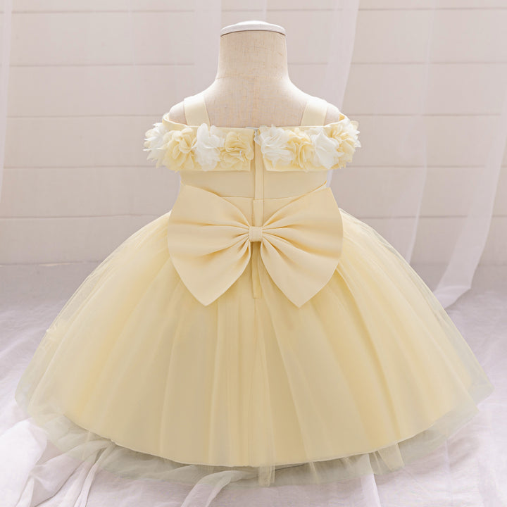 Girls Applique Midi Dress