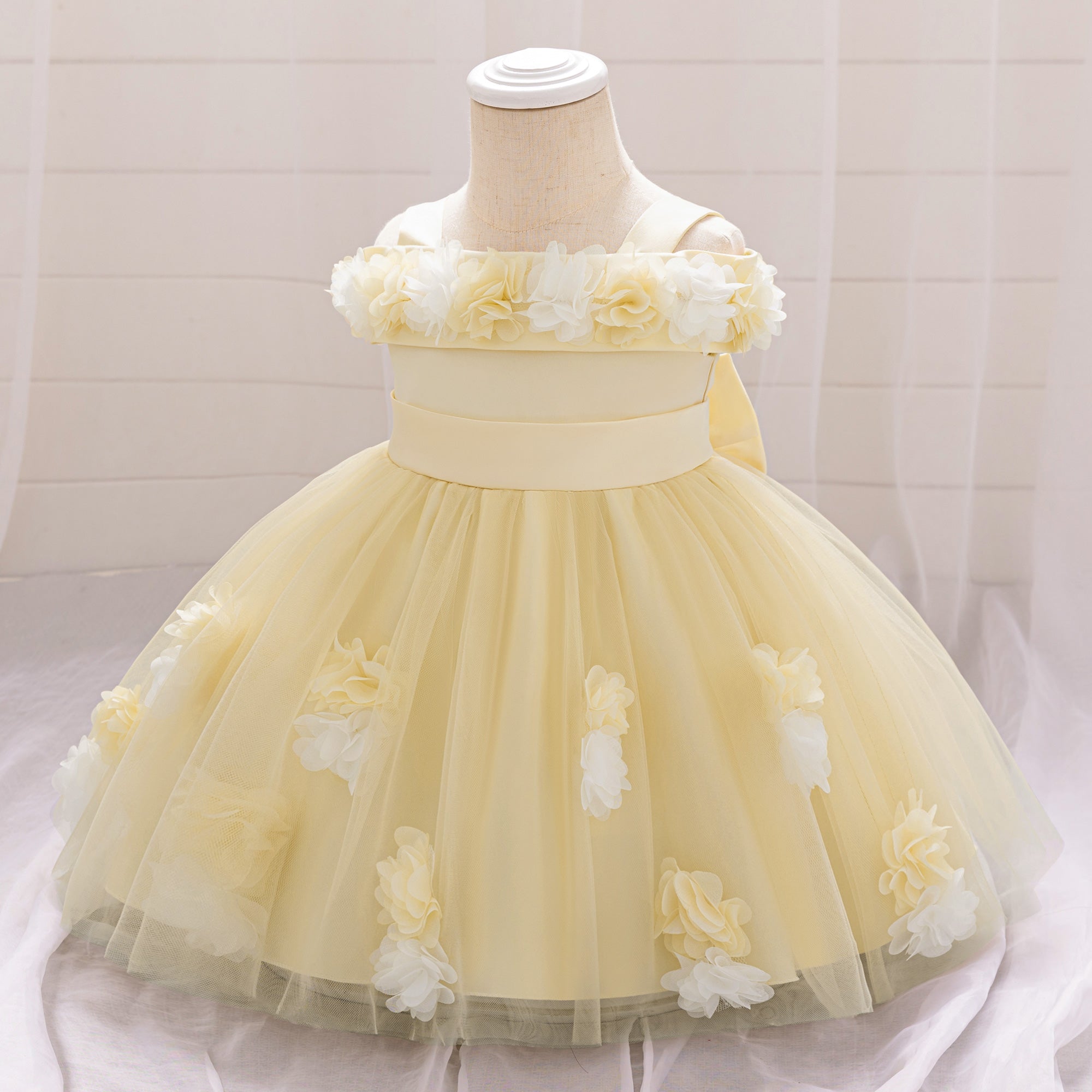 Girls Applique Midi Dress