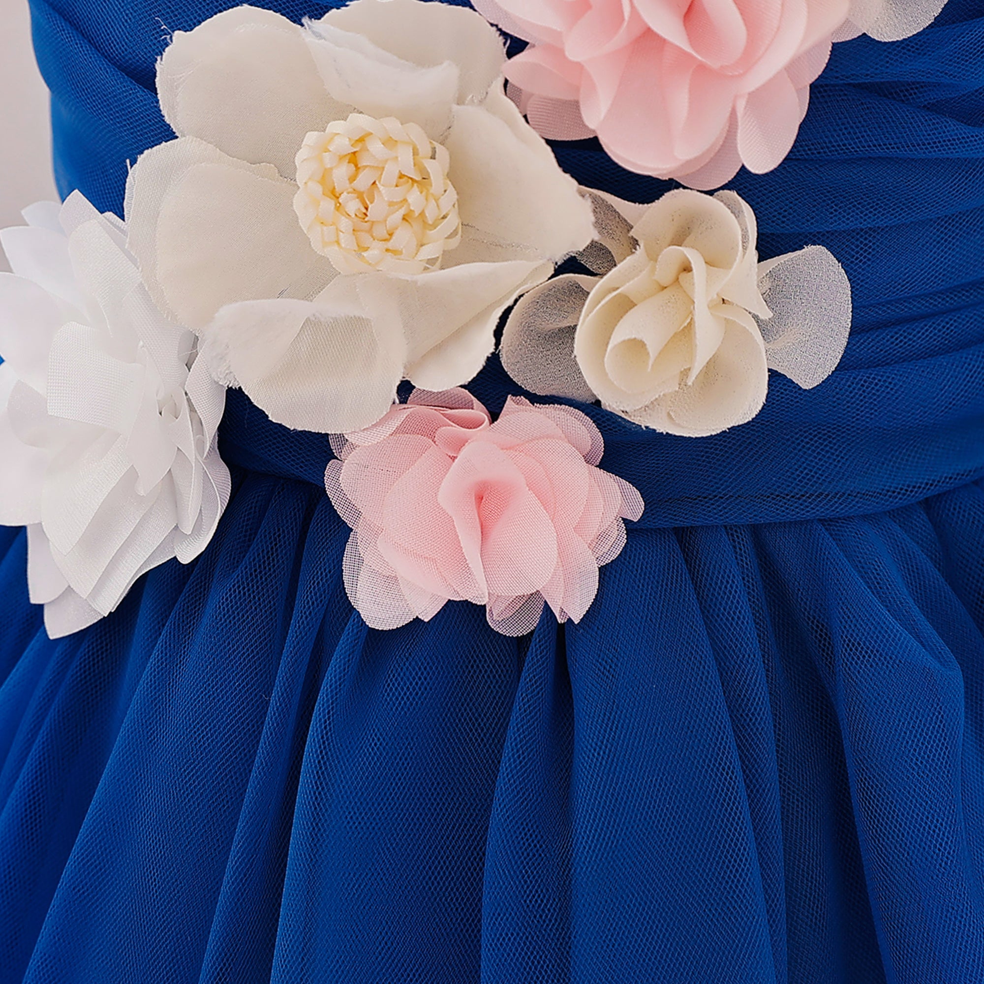 Girls Applique Gown Dress