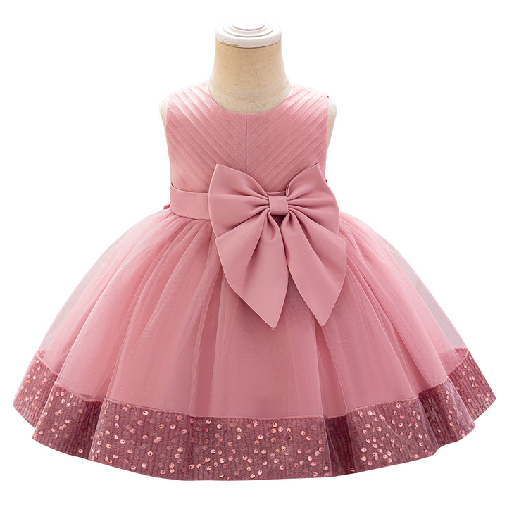 Girls Round Neck Fit & Flare Dress