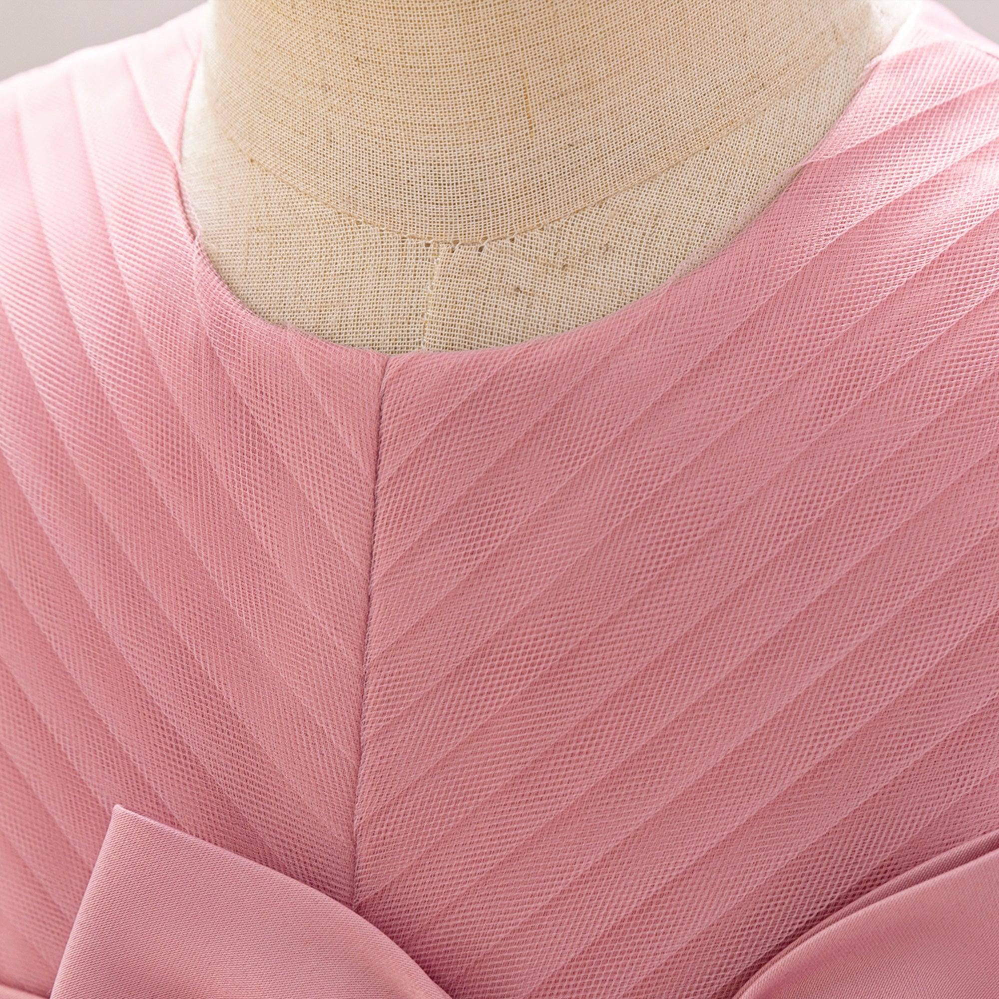 Girls Round Neck Fit & Flare Dress