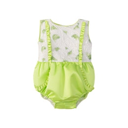 Infant Girls Printed Ruffle Bodysuit