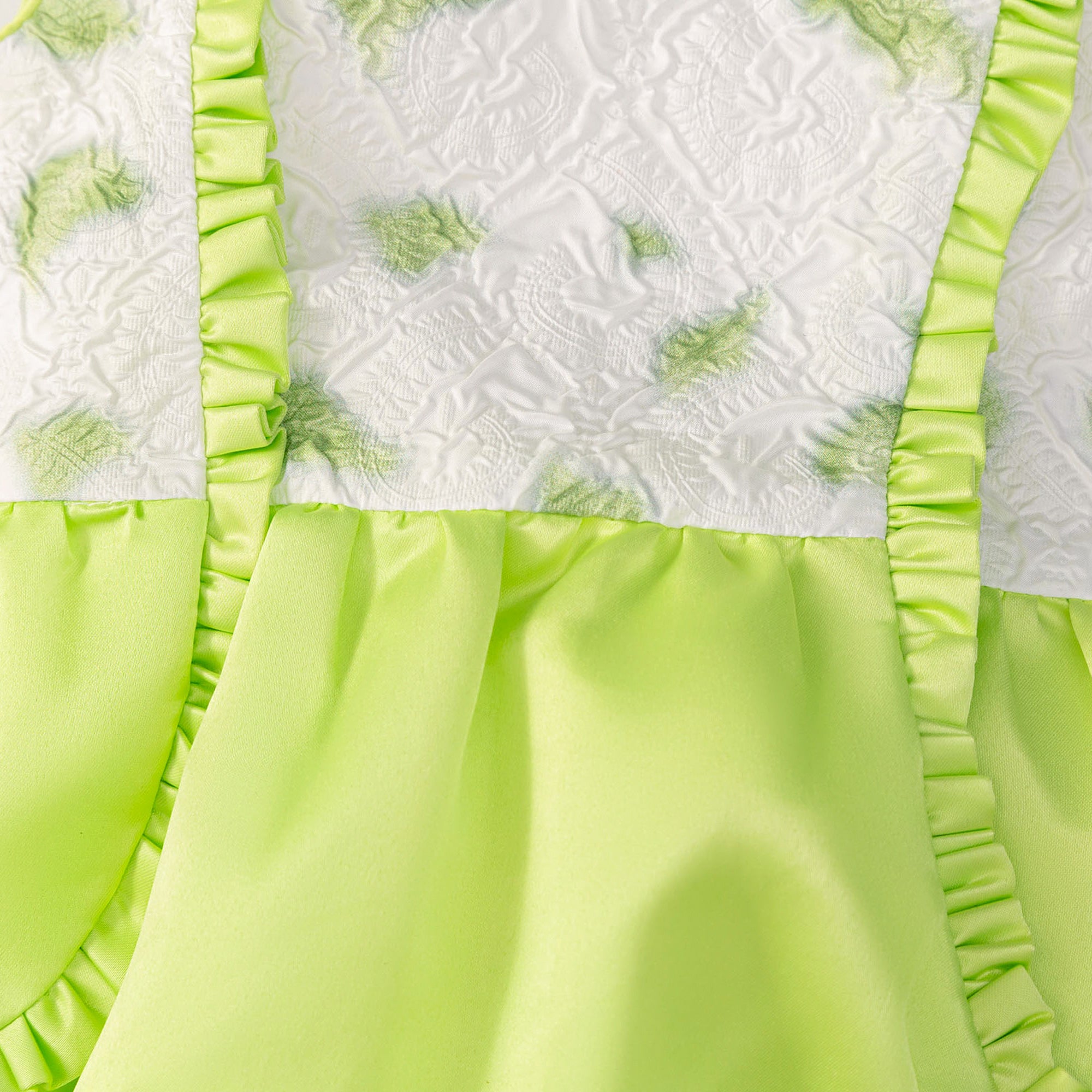 Infant Girls Printed Ruffle Bodysuit