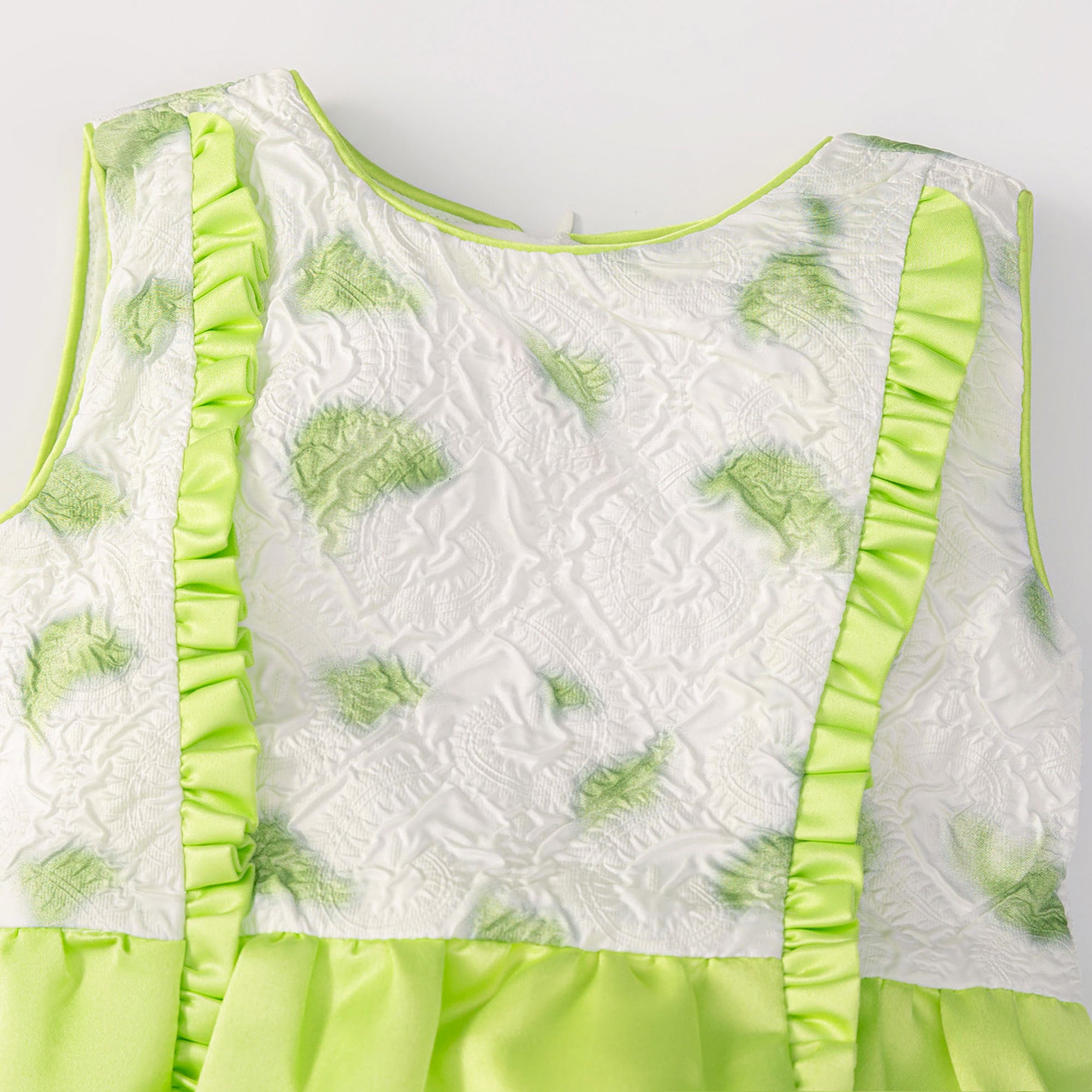 Infant Girls Printed Ruffle Bodysuit