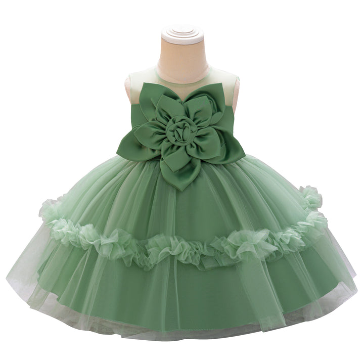 Girls Ruffled Fit and Flare Dress