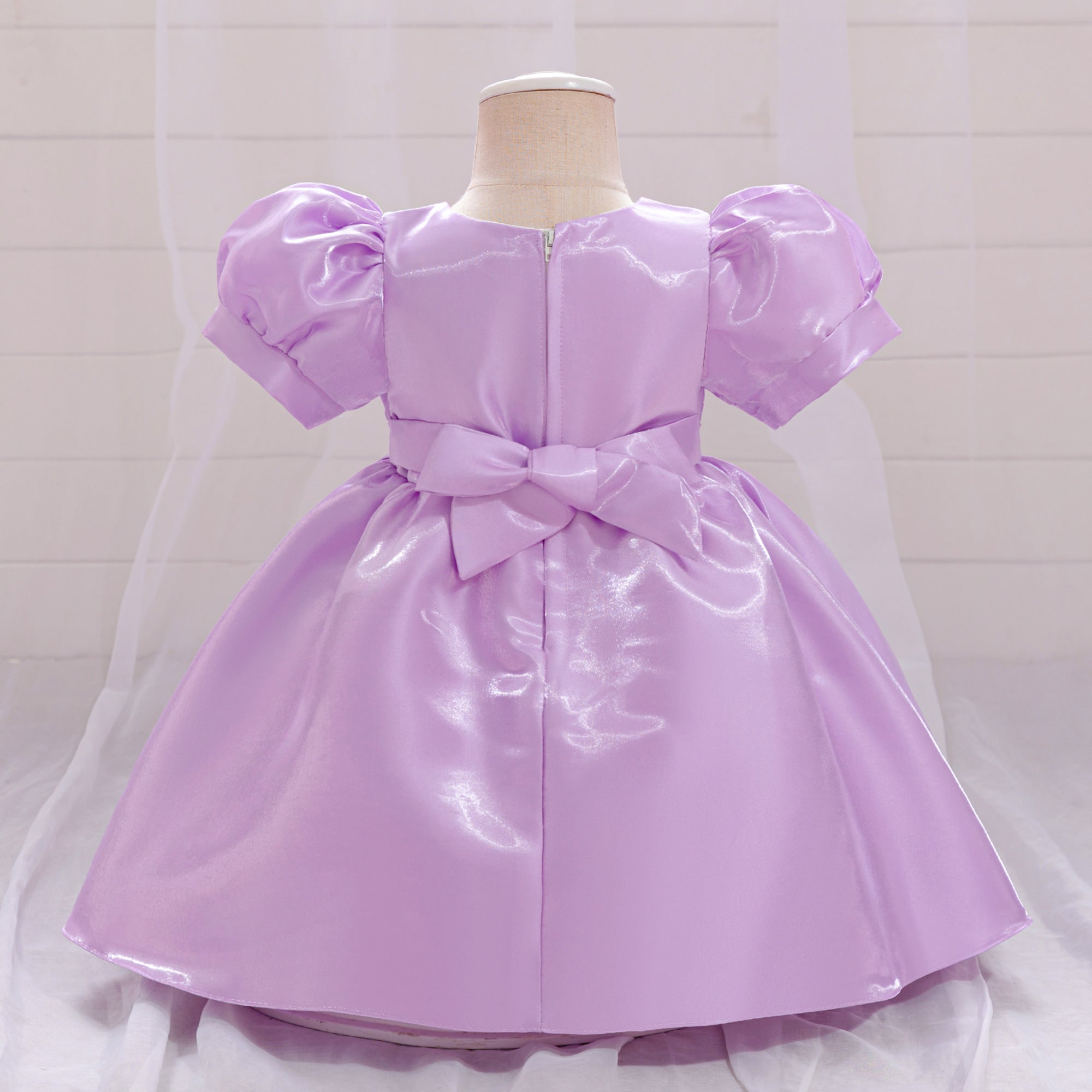 Girls Round Neck Gown Dress
