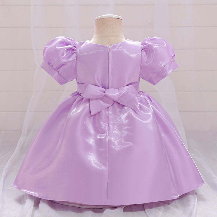 Girls Round Neck Gown Dress