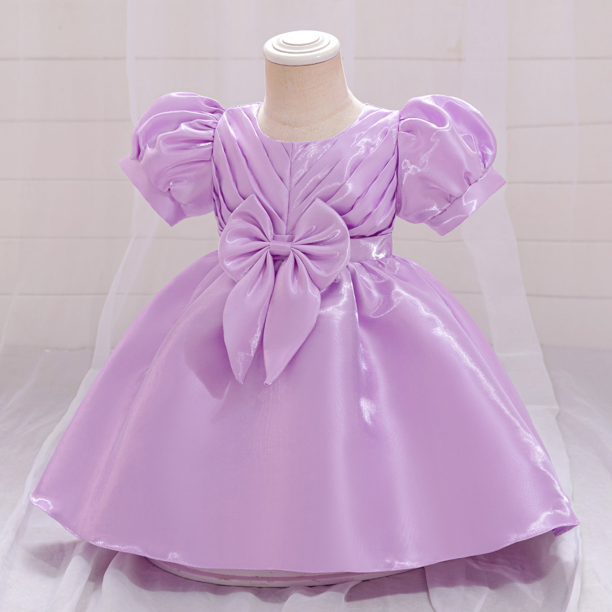 Girls Round Neck Gown Dress