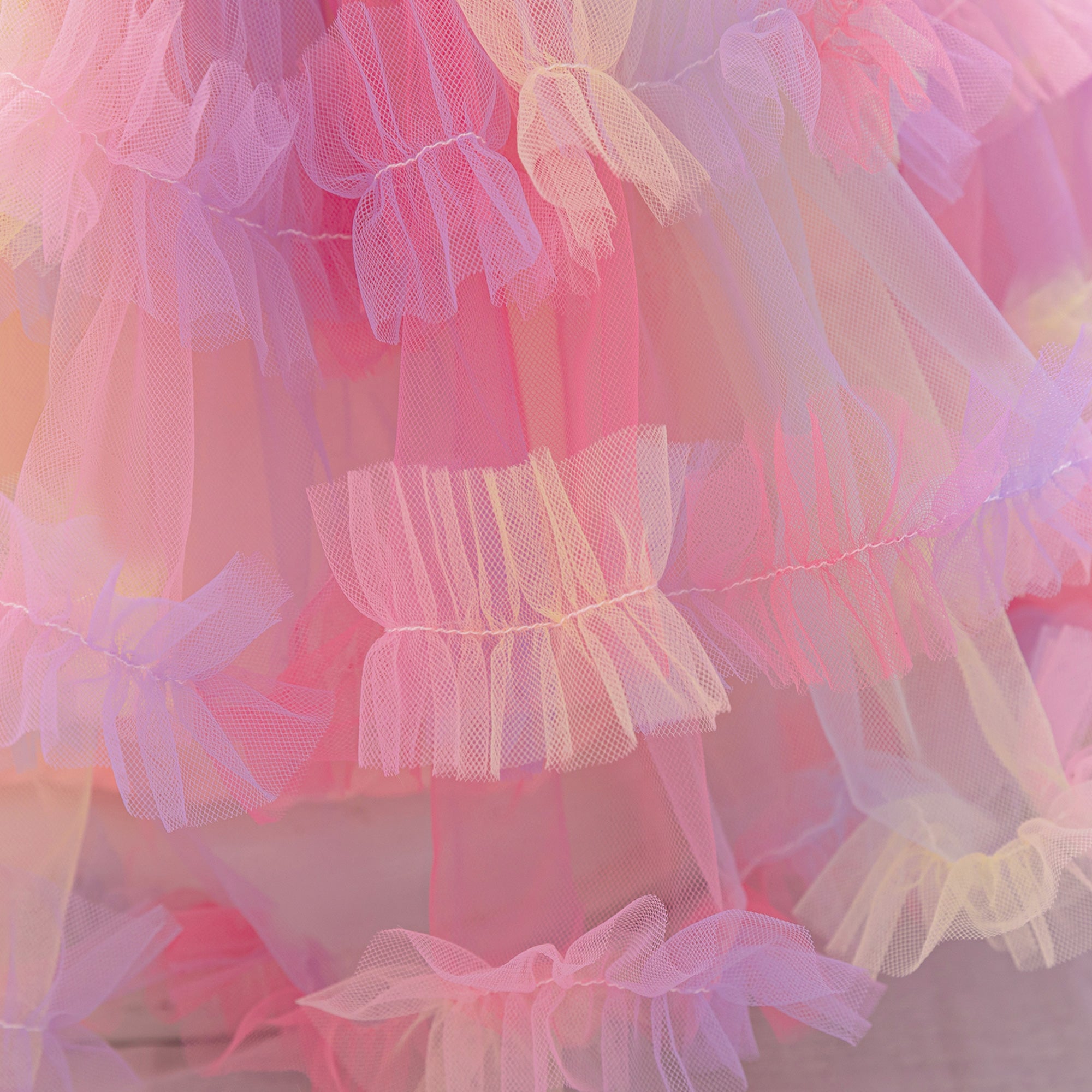 Girls Layered Balloon Dress