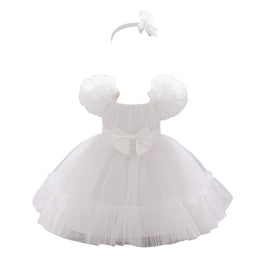 Girls Solid A-Line Midi Dress