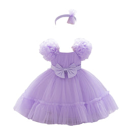 Girls  Net A-Line Midi Dress