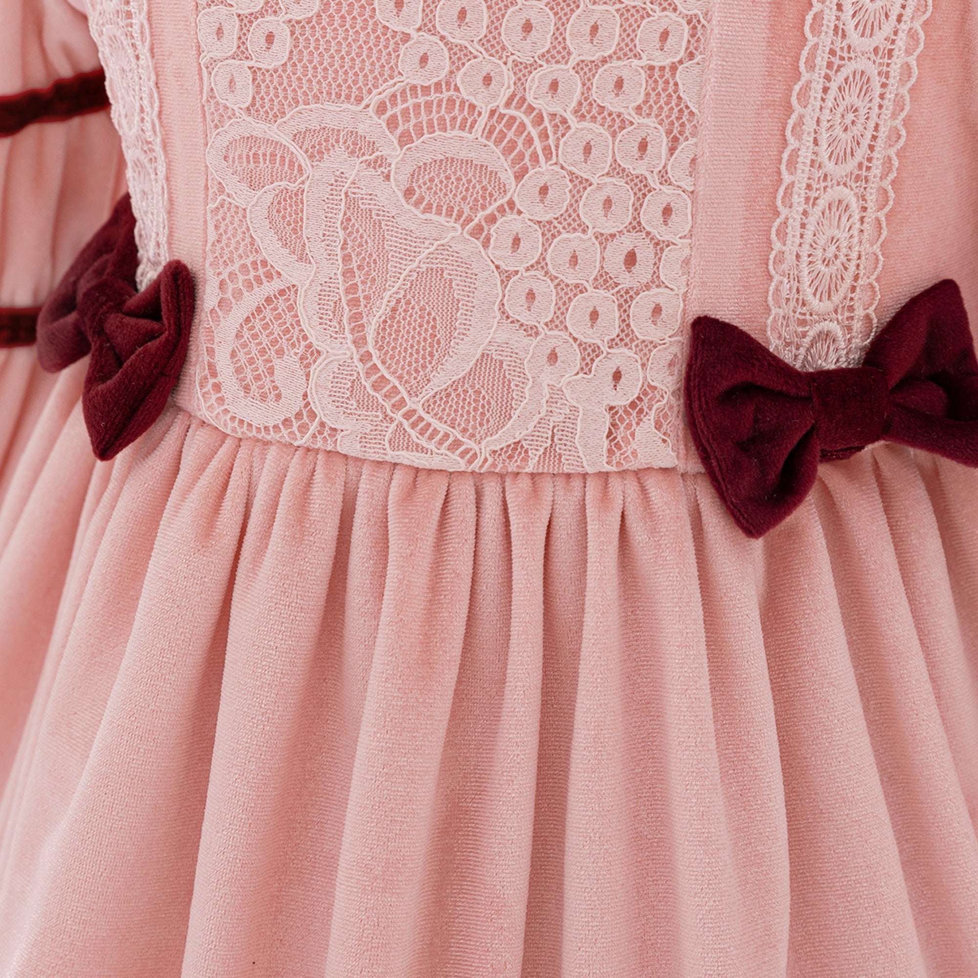 Girls Square Neck Fit and Flare Dress