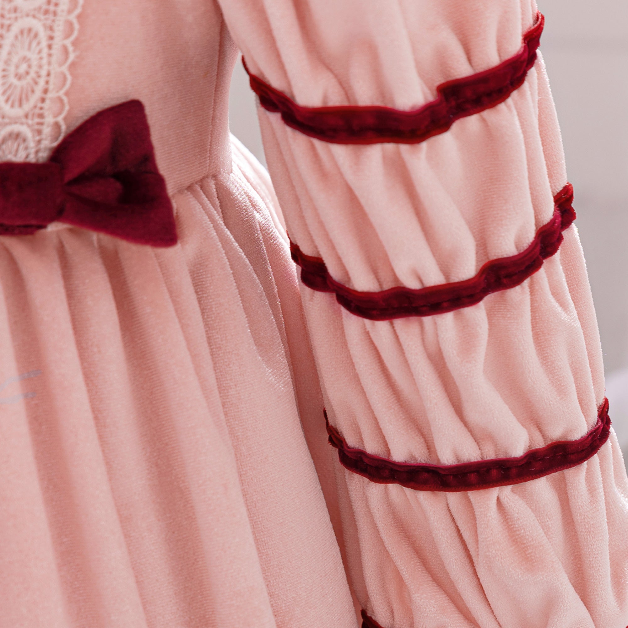 Girls Square Neck Fit and Flare Dress
