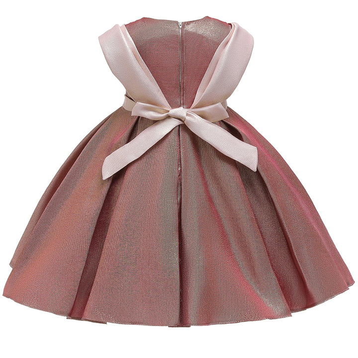 Pink Colourblocked Wrap Dress