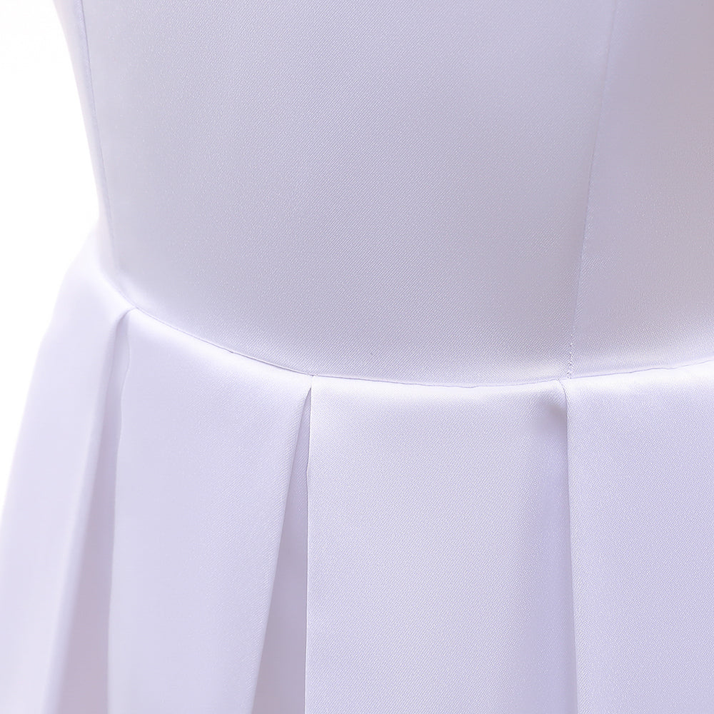 Girls White Balloon Party Dress