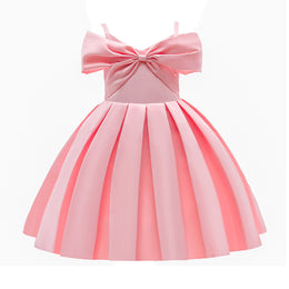 Shoulder Straps Sleeveless Pleated Fit & Flare Dress