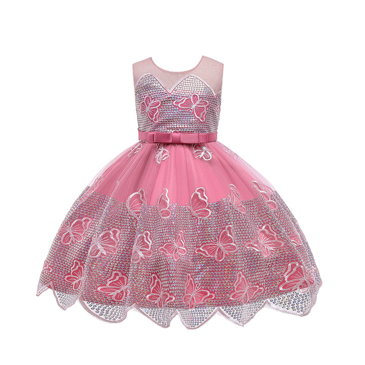 Pink & morning glory Embellished Maxi Dress