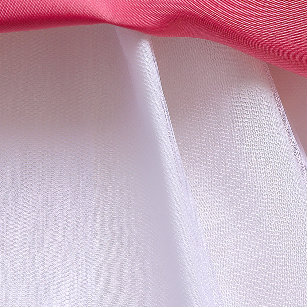 Girls Pink Round Neck Maxi Dress With Bow Detailing
