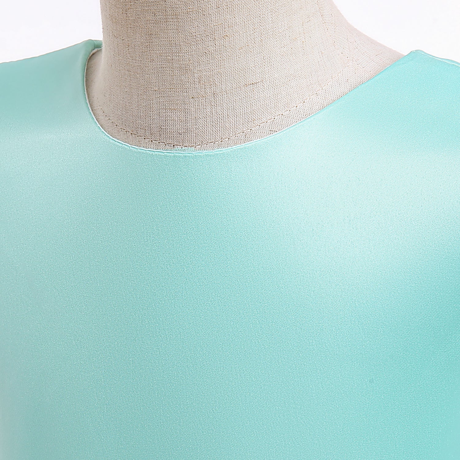 Green Girls Flared Sleeves Bow Embellished Fit & Flare Dress