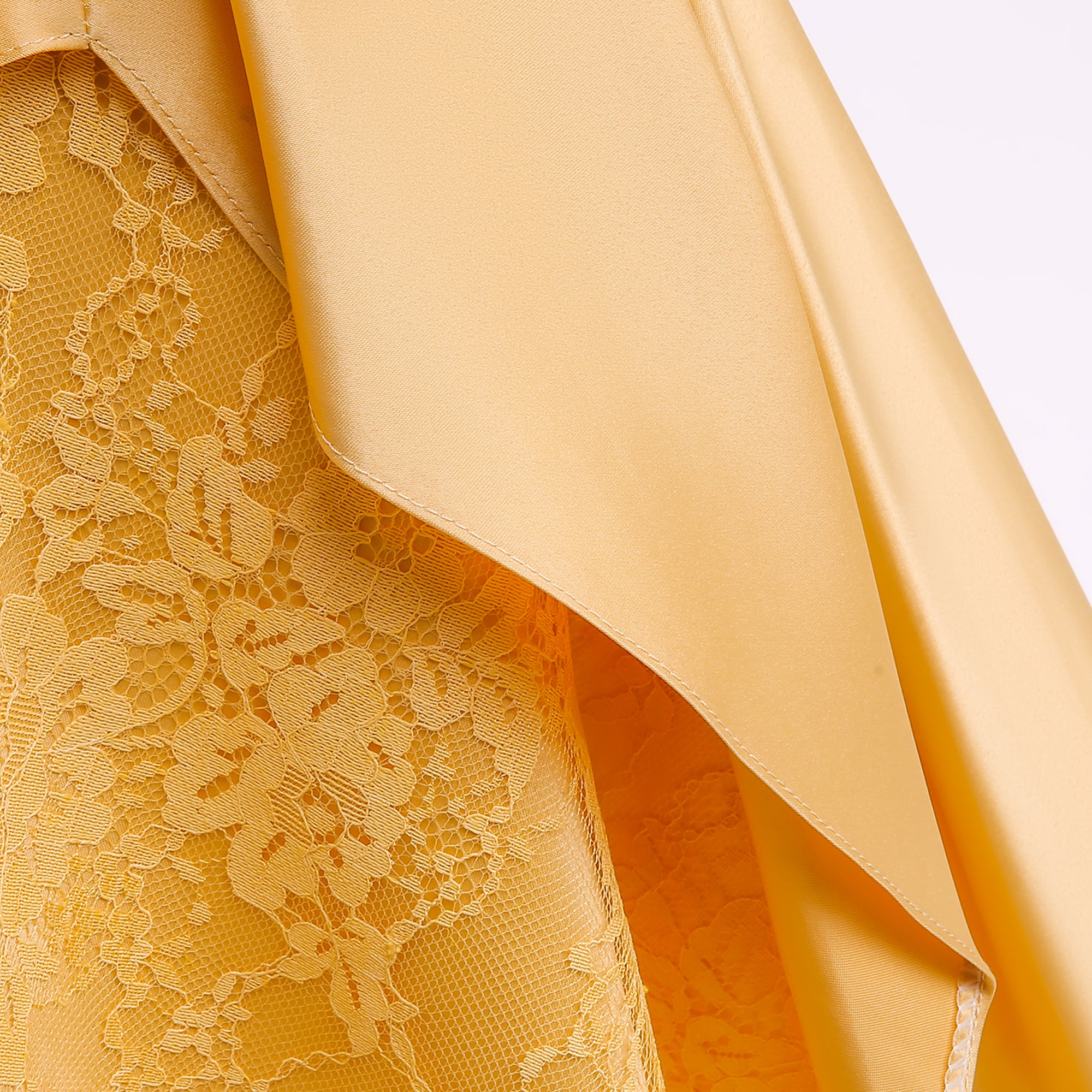 Girls Yellow Self Design Round Neck Applique Party Balloon Maxi Dress