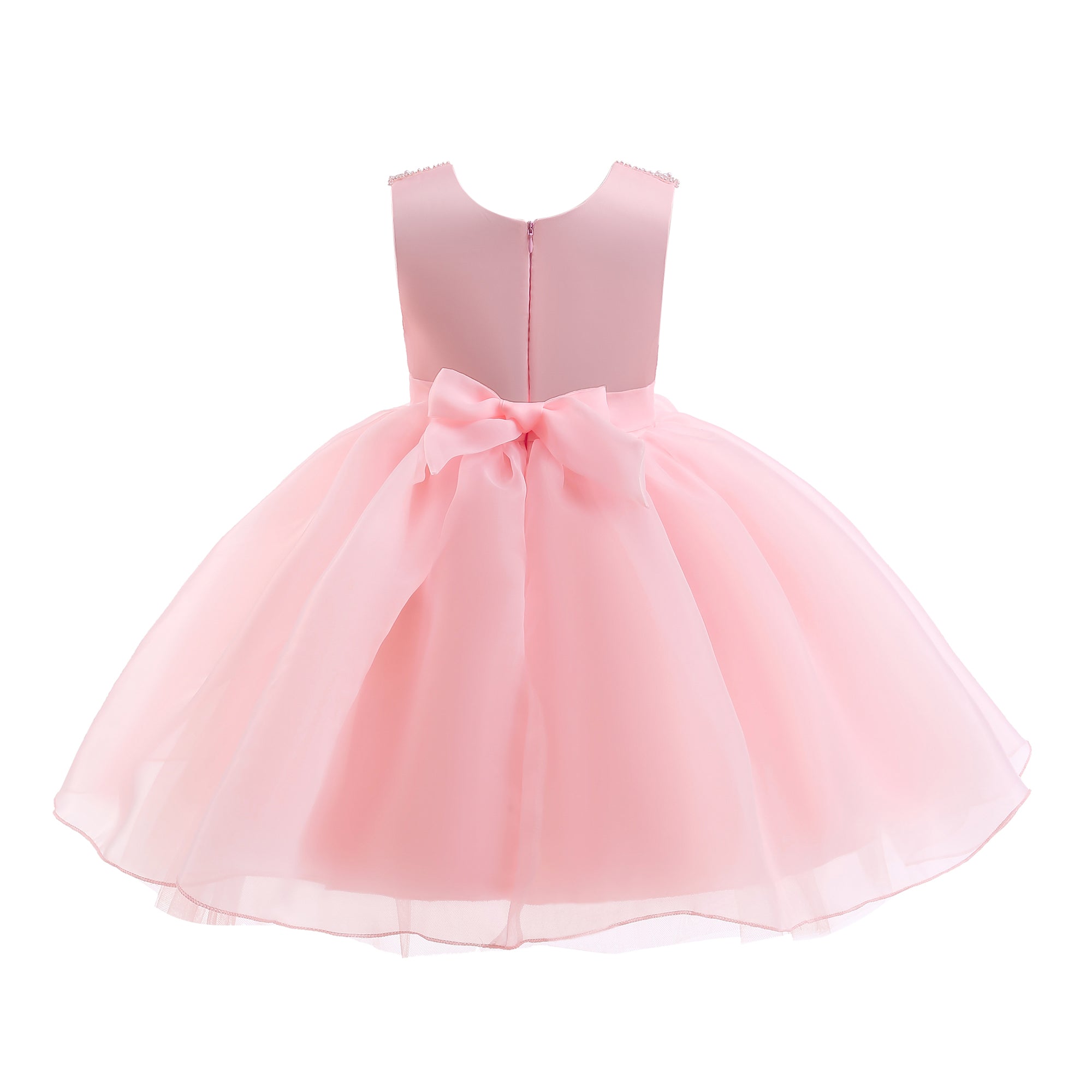 Girls Pink Fit & Flare Dress