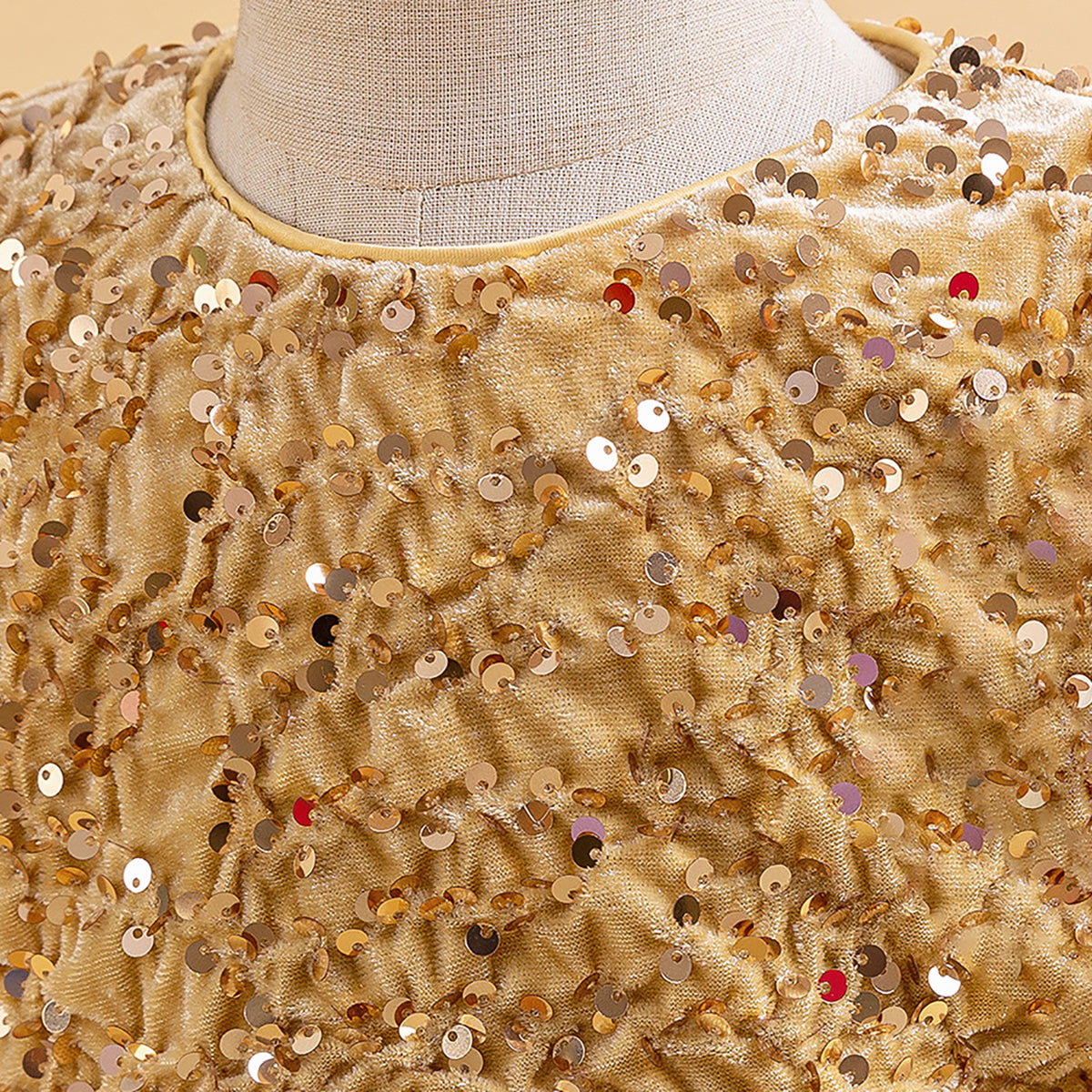 Embellished Puff Sleeve Balloon Dress
