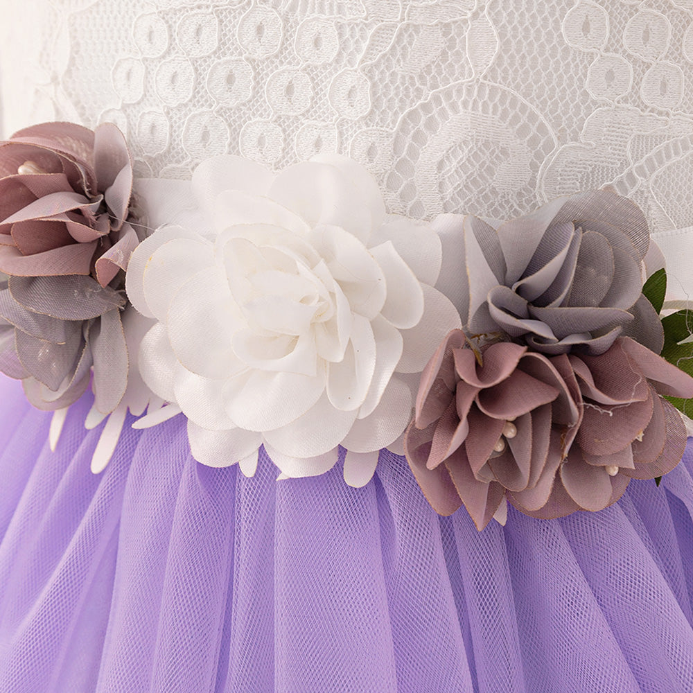 Embellished Applique Fit & Flare Dress