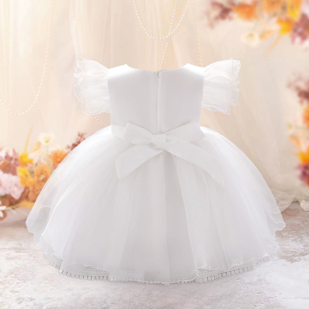 Flutter Sleeves Balloon Dress