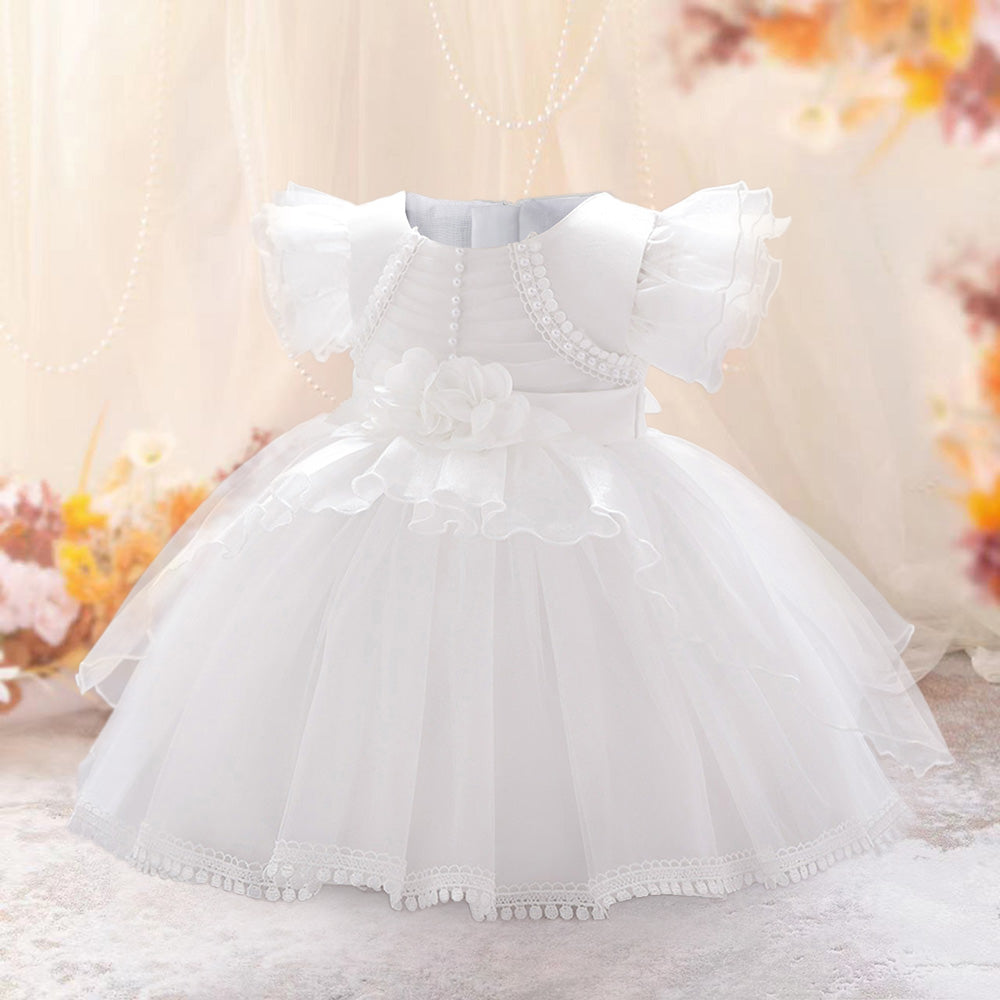 Flutter Sleeves Balloon Dress