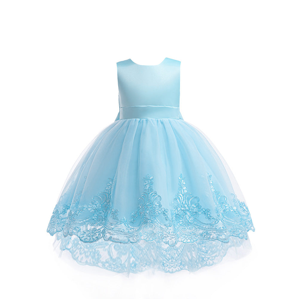 Embellished Applique Balloon Maxi Dress