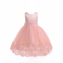 Applique Fit & Flare Maxi Dress